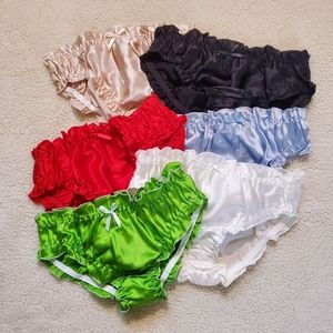 NWOT 100% Silk Panties lot of 6